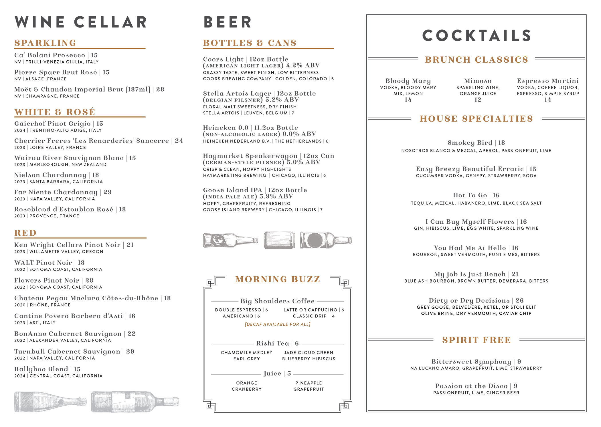 Brunch Menu