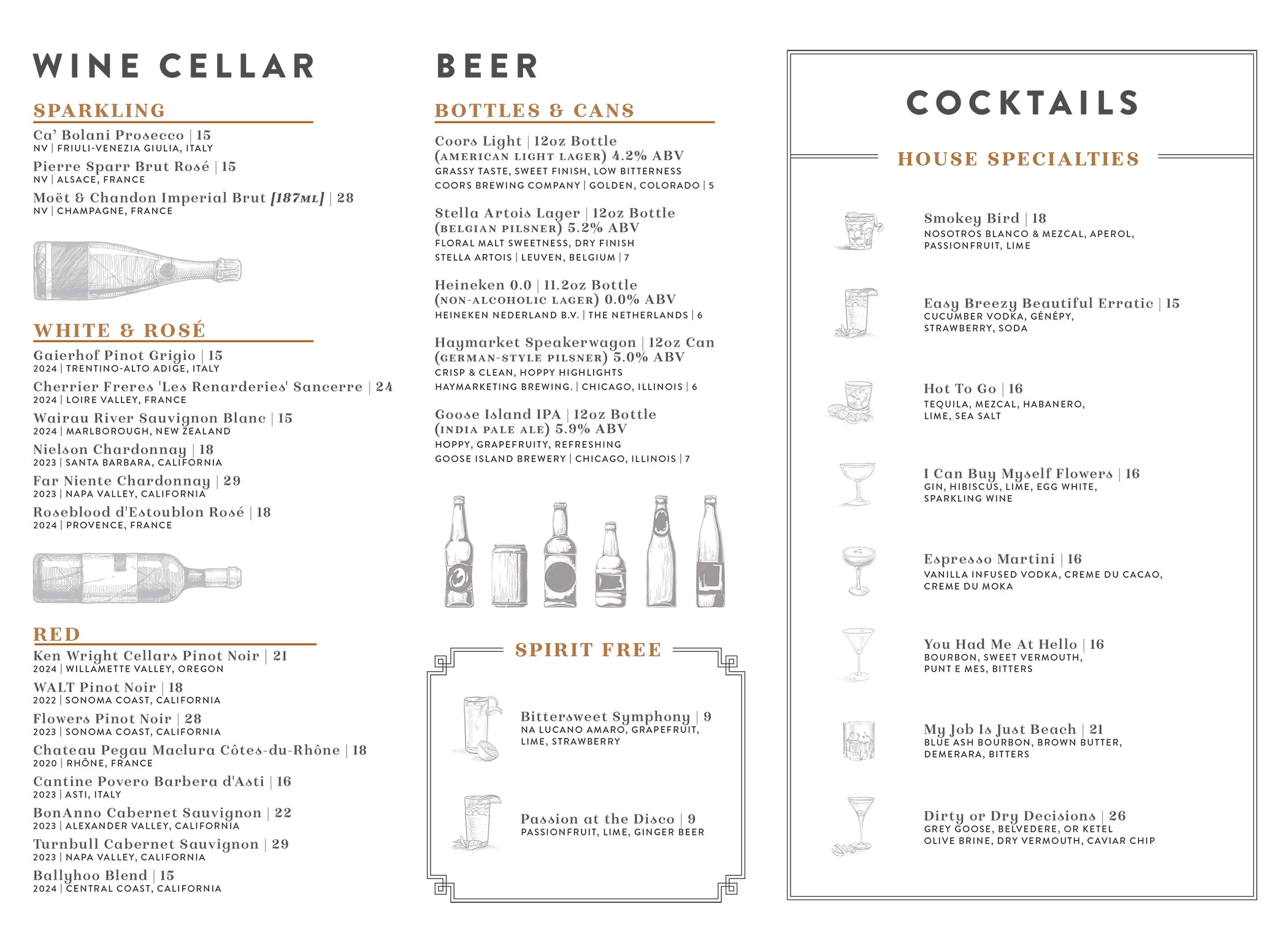 Dinner Menu