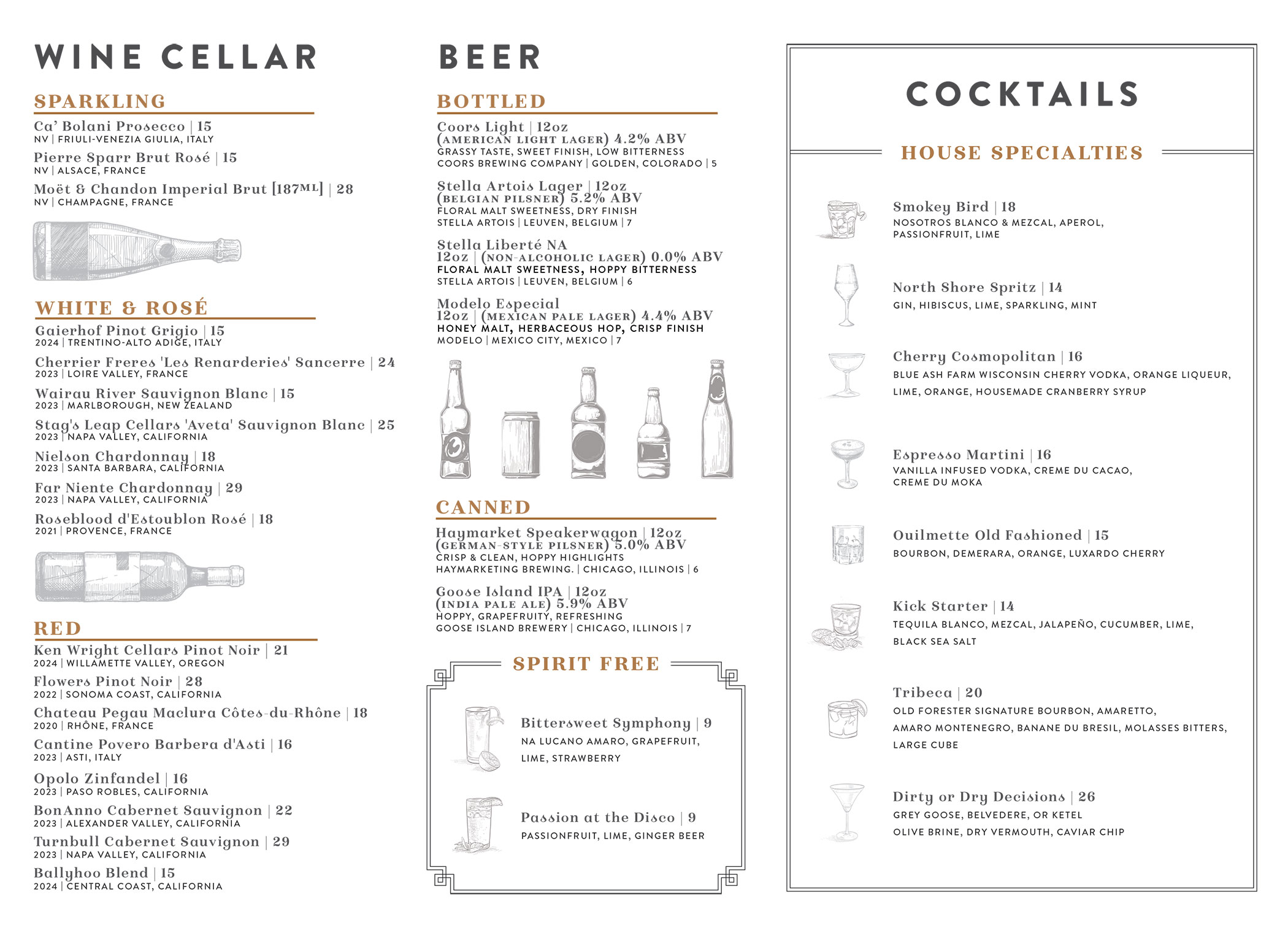 Dinner Menu